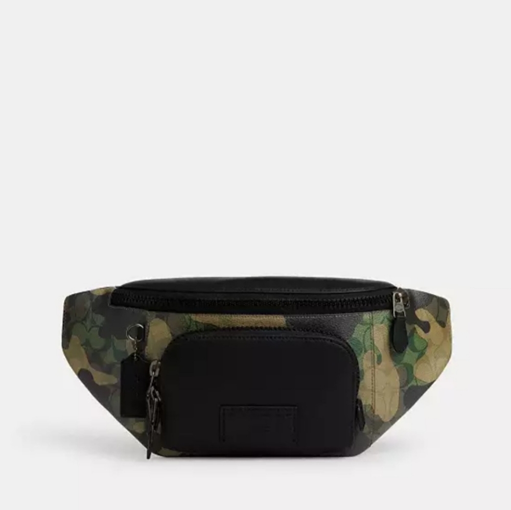 Coach Track Belt Bag Signature Camo CM184 *NWT*